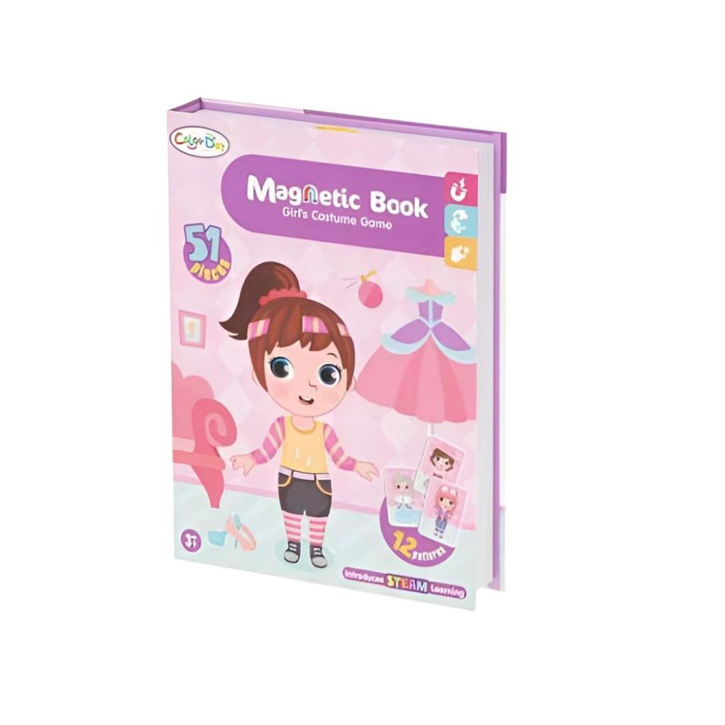 كتاب الملابس المغناطيسي للأطفال – طقم لعب أزياء